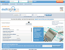 Tablet Screenshot of ehealthcareers.com